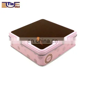 Middle Square Cookie, Biscuit, Gift Matt Varnish Tin Box thumbnail-2