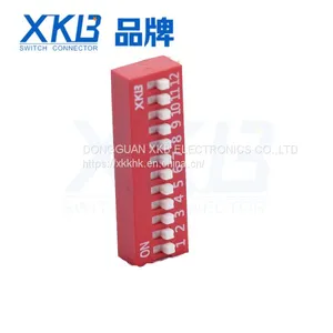 Factory Direct DA12 12 Bit Side Dial 90 Degrees Dip Switch thumbnail-1