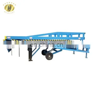 7LYQ Shandong SevenLift 10 Ton Portable Adjustable Hydraulic Loading Dock Ramp With Truck for Container thumbnail-1