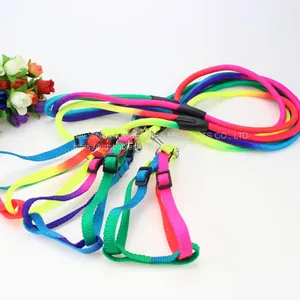 Colorful Round Rope Pet Leash Dog Leash Pet Chest Harness Cat Leash A9 thumbnail-3