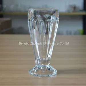 380ml Transparent Glass Mug for Ice-cream/milk Shake thumbnail-1