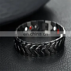 Heart Shaped Twisted Healing 4 IN 1 Elements Energy Health Bracelet Magnetic thumbnail-3