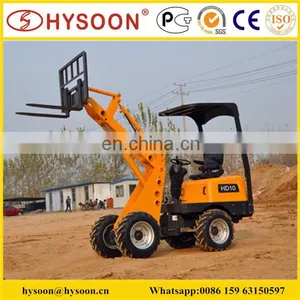 Hysoon HD10L Mini Wheel Loader With Fork and Bucket thumbnail-2