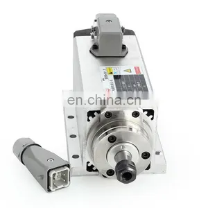 China Manufacturer Air Cooling Spindle Motor for Cnc Milling With Square Type thumbnail-1