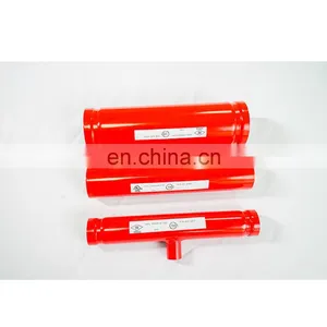2" Galvanized Red Epoxy Welded Steel Pipe Thread End ASTM A795 SCH 40 thumbnail-4