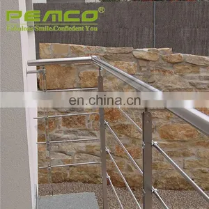 China Top 5 Glass Handrail Manufacturer Modern Design Stainless Steel Glass Railing Model Interior Stair Tempered Glass Railings thumbnail-7