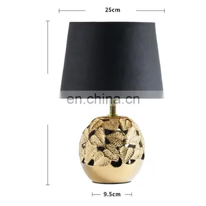 Modern Ceramic Table Lamp Luxury and China Desk Lamp With Flower Pattern thumbnail-3