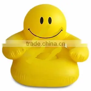 Wholesale Smiling Face Inflatable Chair for Children thumbnail-1