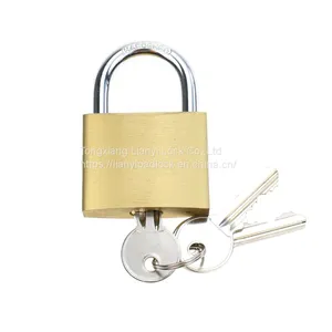 High Quality Anti Cut Anti Rust Solid Brass Body Hardened Shackle Brass Padlock Medium Type Safety Padlock for Outdoor thumbnail-4
