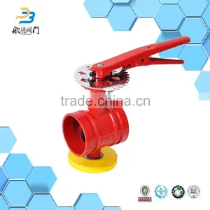 Handle Grooved Fire Control Signal Butterfly Valve thumbnail-5
