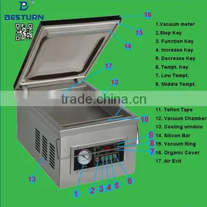 Automatic Vacuum Sealing Desktop Sealer Machine for Maximum 260mm DZ260 thumbnail-1