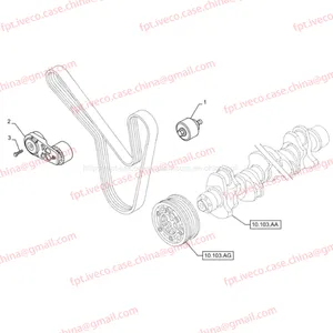 FPT IVECO CASE Cursor9 F2CFE614A*B041/F2CGE614F*V004 5802431166 IDLER504356836 thumbnail-3