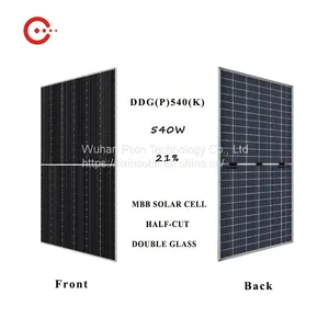 Rixin Black Frame 540w 545w High Power Solar Panels Supply Monocrystalline Silicon PV Modules thumbnail-4