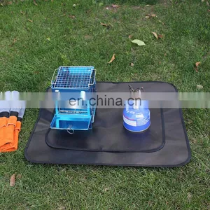 Hot Sale Fireproof Camping Heat-Resistant Outdoor Fire Pit Mat Fireproof Silicone Coated Fiberglass Cloth thumbnail-2