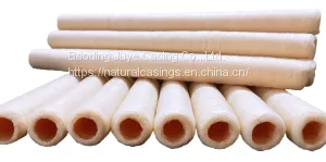 Chinese Edible 16mm Caliber Collagen Casings for Freshly Marinated Air-Dried Sausages thumbnail-1