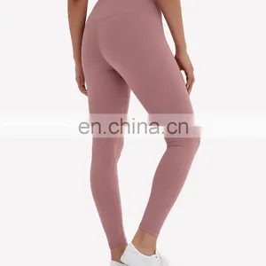 Janya Promotion Special Offer Wholesale Women Gym Wear 87% Nylon 13% Spandex Hugged Felling Women Workout Fitness Leggings Pants thumbnail-5