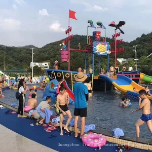 Large Amusement Equipment Fiberglass Water Water Village Water House Pirate Ship Children's Park Combination Slide Amusement Facilities thumbnail-3