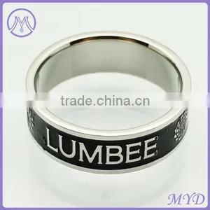 Modern Artificial Diamond 2014 Women Silver 316L Stainless Steel Ring thumbnail-4