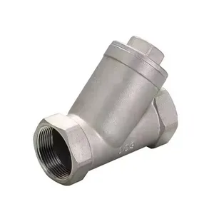 Stainless Steel CF8M Female Thread Ends Y-Type Strainer 800 PSI BSP thumbnail-1