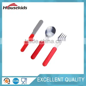 Kids Cutlery Set Child Flatware Stainless Steel Utensil Knife Fork Spoon 3-Piece thumbnail-3