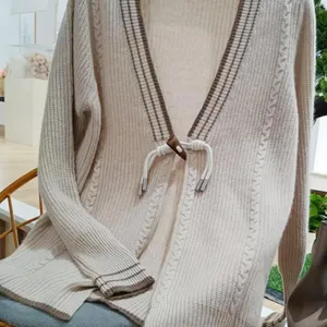 Fashion Ladies 100% Cashmere Button Knit up Cardigan thumbnail-1