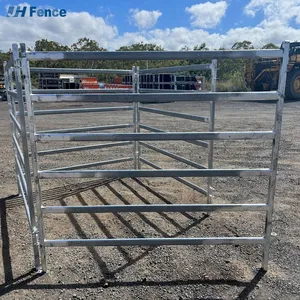 Cattle Fence Panels Sheep Yard Fence Panels Steel Corral Panels With Gate for Livestock Pasture Round Pen Farms thumbnail-1