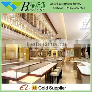 Ultra White Glass Showcase, Store Display Furniture for Jewelry Store thumbnail-1