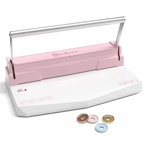 2-in-1 Duo Binding Machine Double Loop Wire Disc Ring Bound Scrapbooking Planner Making Machine thumbnail-5