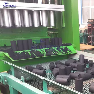 Green Carbon Forming Machine Coconut Shell Pine Needle Charcoal Briquette Making Machine EPC thumbnail-3