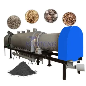 Continuous Olive Residue Carbonization Machine Olive Shell Charcoal Powder Production Line thumbnail-1