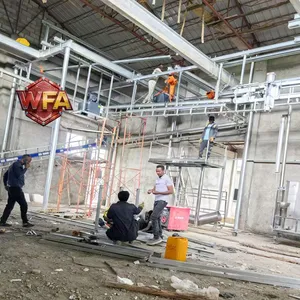 Beef Slaughtering Equipment Cow Butcher Machinery Bull Abattoir Machine USDA Machine Cattle Meat Processing Conveyor Line thumbnail-5
