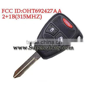 Best Quality 2+1 Button Remote Key With 315MHZ(FCC :OHT692427AA) for Chrysler thumbnail-1