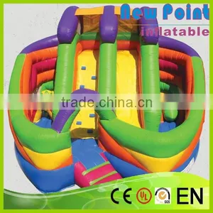 New Point PVC Trampoline New Design Inflatable Bouncy Slide for Kids and Adults thumbnail-1
