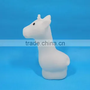 Giraffe PVC Toy Animal for Kids Plastic Led Light Animal Roto Casting Vinyl Toys thumbnail-2