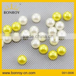 Round Loose Abs Beads Like Pearl / Jewelry Bead Supply / Plastic Bead thumbnail-1