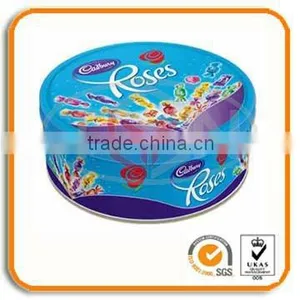 Round Gift Candy Tin Box thumbnail-1