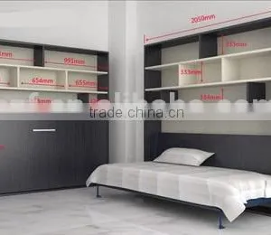 Saving Hidden Wall Bed,folding Wall Bed,wall Bed With Cabinet(SZ-WBA90-C ) thumbnail-2