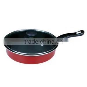 Non Stick Iron Frying Pan With Glass Lid / Cover thumbnail-1