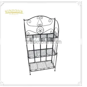 Hot Sale Powder Coated Metal Wire Stand Display Shelf thumbnail-1