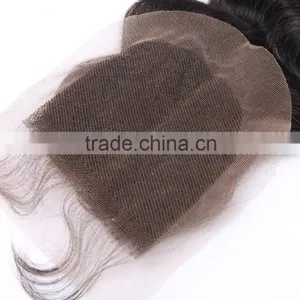 Bleached Knots Brazilian Virgin Hair Lace Top Closure Swiss Lace Unprocessed Human Hair Wigs thumbnail-3