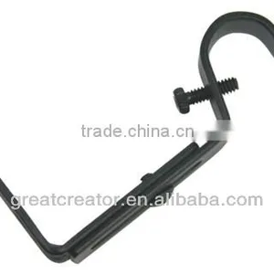 Black Adjustable Metal Brackets; Window Drapery Hardwares Made in China thumbnail-1
