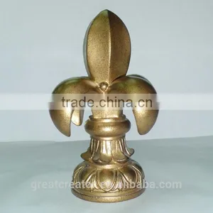 High Quality Designer Large Resin Drapery Rod Finials For 2.5" (63mm) Wooden Curtain Rods thumbnail-4