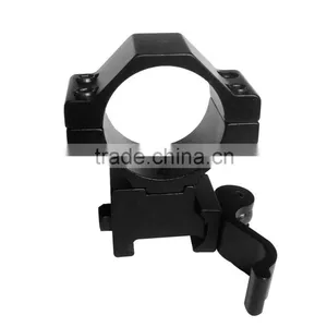 Tactical 30mm Quick Release Medium Riflescope Mount Ring thumbnail-1