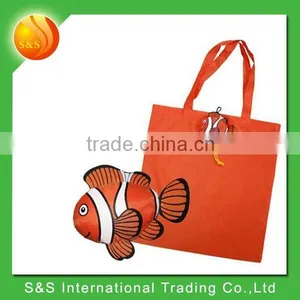 Reusable Tote Fish Shape Portable Durable Foldable Shopping Bag thumbnail-2