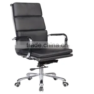 Steel Frame Chair/High Back Excutive PU Padding Chair /Office Chair With Ergonomic Design thumbnail-2