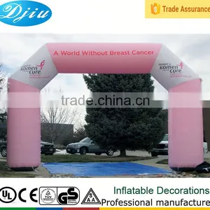 DJ-GM-43huge Inflatable Finish Line Arch in Pink Inflatable Finish Line Advertising Inflatable Arch thumbnail-1