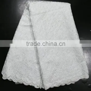 2015 New Fashion Organza Lace Heavy Double African Organza Lace for Wedding Dress thumbnail-5