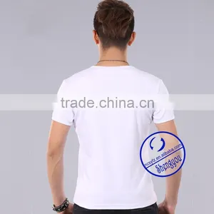 Custom 2015 Cheap Mens Blank V-neck t Shirt Wholesale China thumbnail-5