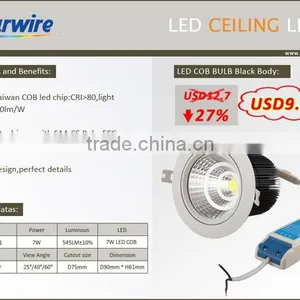 Big Discount!! Hot Sales!! Attractive Design COB LED Ceiling Down Light 7w thumbnail-1