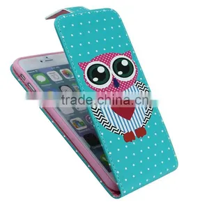 2015 Newest Owel Printings Phone Case Lift Flip Leather Case With Card Slot For IPhone 6 thumbnail-5